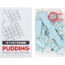 Bestnify Pbt Pudding 108 Anahtar Arka Ayden Aydınlatmalı Key Kapan Seti Oyun Mavi