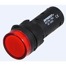 JAMESON AD136-22DS-K 22 MM 220V KIRMIZI LED SİNYAL LAMBASI ( 20 Adet )