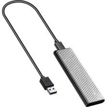 M.2 - USB 3.0 Harici Alüminyum Muhafaza Kılıfı +