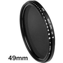 Ince Fader Değişken Profesyonel Ayarlanabilir Nd Lens Filtre Kamerası 49MM(Yurt Dışından)