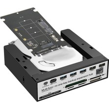 Pc Ön Panel USB Hub 5gbps Veri Aktarım Desteği Xd Mmc Tf M2 Ms