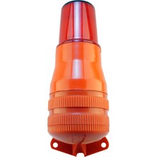 Mesan Yanıp Sönen Ampul 2 Ses Elektronik Siren Ms 4804 Kırmızı 24VAC