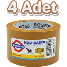 Boss Tape 4 Adet Taba 60MMX100M Koli Bandı