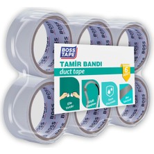 Boss Tape 6 Adet Tamir Bandı Bez Bant Beyaz EN:48MM BOY:50MT