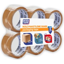 Boss Tape 6 Adet Taba 45MMX40M Koli Bandı