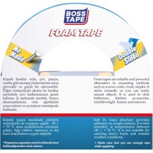 Boss Tape Çift Taraflı Köpük Aksesuar Montaj Bandı 18MMX10M