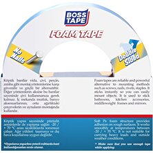 Boss Tape Çift Taraflı Köpük Aksesuar Montaj Bandı 24MMX10M