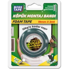 Boss Tape Köpük Montaj Bandı 19MMX2MT