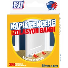 Boss Tape Şeffaf Kapı Altı Rüzgar Böcek Toz Soğuk Önleyici En:35mm Boy:6mt