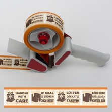 Boss Tape Dikkatli Taşıyın Handle With Care Uyarılı Baskılı Koli Bandı En:50mm Boy:66mt