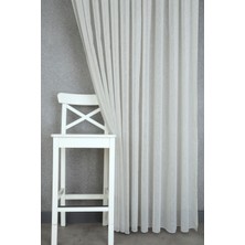 Massarelli Keten Tül Gri 1-2 Seyrek Pile 100X260 Cm