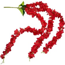 Nettenevime Yapay Çiçek Sarkan Ortanca Çiçeği 110 cm Kırmızı