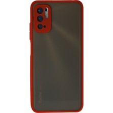 Newface Xiaomi Redmi Note 10 5g Kılıf Montreal Silikon Kapak - Kırmızı