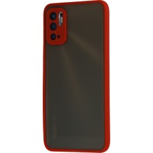 Newface Xiaomi Redmi Note 10 5g Kılıf Montreal Silikon Kapak - Kırmızı