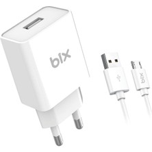 Bix BX-M10TA 10W Seyahat Şarj Cihazı Mikro USB Kablo Şarj Cihazı