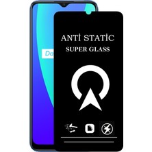 Kzy Realme C15 Tam Kaplayan Anti Statik Çizilmez Safir Ekran Koruyucu Cam