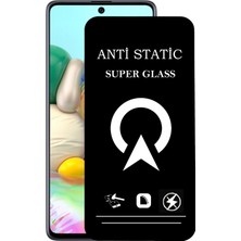 Kzy Samsung Galaxy A71 Tam Kaplayan Anti Statik Çizilmez Safir Ekran Koruyucu Cam