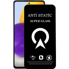 Kzy Samsung Galaxy A72 Tam Kaplayan Anti Statik Çizilmez Safir Ekran Koruyucu Cam