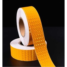 Zafrak Reklam 3m Reflektör Fosforlu Şerit Bant Sarı   5cm 1 M   Tüvtürk Onaylı