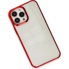 Happycase iPhone 13 Pro Max Kılıf Element Silikon - Kırmızı