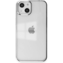 Happycase iPhone 14 Kılıf Element Silikon - Gümüş