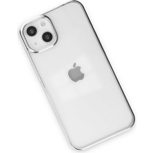 Happycase iPhone 14 Kılıf Element Silikon - Gümüş