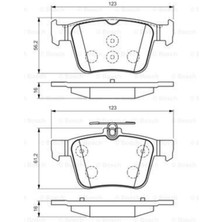 Bosch Volkswagen Golf 7 2012- Arka Balata Marka