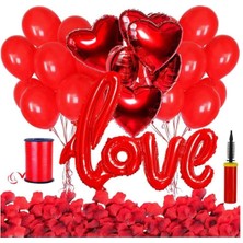 Rönesans Parti Sevgililer Günü Love Imza Balon Seti