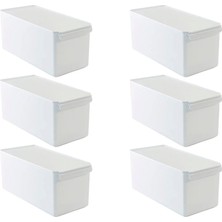 Primanova Kapaklı Buzdolabı ve Dolap Raf Düzenleyici 6'lı Set M-E73-20-01