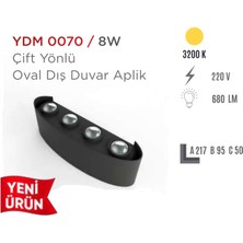 Ycl Çift Yönlü Oval Dış Duvar LED Aplik YDM-0070