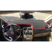 Lee Willson 2007-2014 Modellerine Uygun Fiat Linea Torpido Koruma Halısı Kenar Renk Kırmızı
