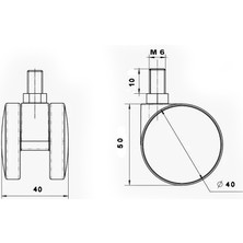 MEKAR  M8 CIVATALI TEKER KÜÇÜK 45 mm 4 Adet