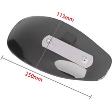 Lnshop 1 Çift Motosiklet El Koruyucusu Soğuk Rüzgar Deflektörü Siyah (Yurt Dışından)