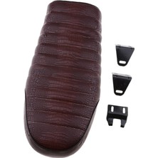 Lnshop Retro Düz Motosiklet Yarışçı Koltuk - Brown (Yurt Dışından)