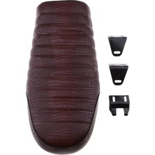 Lnshop Retro Düz Motosiklet Yarışçı Koltuk - Brown (Yurt Dışından)