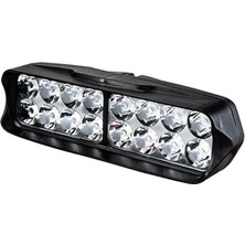 Lnshop Su Geçirmez Motosiklet Ön Far Parlak LED 24W 16 LED 24W (Yurt Dışından)