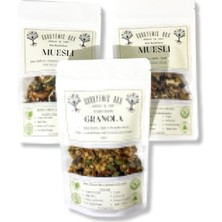 Guruyemiş Box Granola ve Kuru Meyveli 3 x 100 gr Kahvaltılık Gevrek Seti Sağlıklı Kahvaltı Beslenme Yüksek Lif Protein Kaynağı Vegan Şekersiz