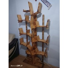 Hikioe Ert Model Duvara Monte Gerekmeyen Modern Ağaç Kitaplık