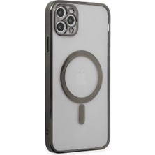 Dijimedia iPhone 11 Pro Kılıf Magneticsafe Lazer Silikon - Siyah