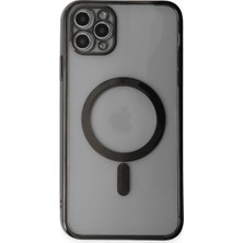 Dijimedia iPhone 11 Pro Kılıf Magneticsafe Lazer Silikon - Siyah