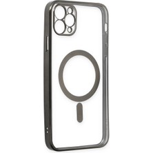 Dijimedia iPhone 11 Pro Kılıf Magneticsafe Lazer Silikon - Siyah