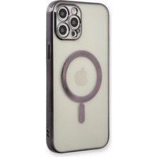 Dijimedia iPhone 12 Pro Kılıf Magneticsafe Lazer Silikon - Siyah