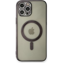 Dijimedia iPhone 12 Pro Kılıf Magneticsafe Lazer Silikon - Siyah