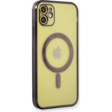 Dijimedia iPhone 12 Kılıf Magneticsafe Lazer Silikon - Siyah