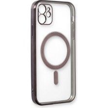 Dijimedia iPhone 12 Kılıf Magneticsafe Lazer Silikon - Siyah