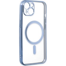 Dijimedia iPhone 13 Kılıf Magneticsafe Lazer Silikon - Sierra Blue