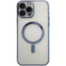 Dijimedia iPhone 13 Pro Max Kılıf Magneticsafe Lazer Silikon - Sierra Blue