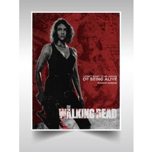 Saturndesign The Walking Dead Poster 45X60CM Maggie Afiş - Kalın Poster Kağıdı Dijital Baskı