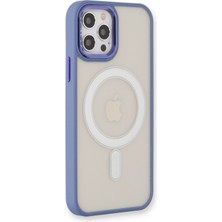 Dijimedia Apple iPhone 12 Pro Kılıf Room Magneticsafe Silikon - Sierra Blue