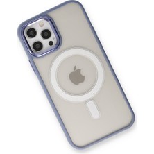 Dijimedia Apple iPhone 12 Pro Kılıf Room Magneticsafe Silikon - Sierra Blue